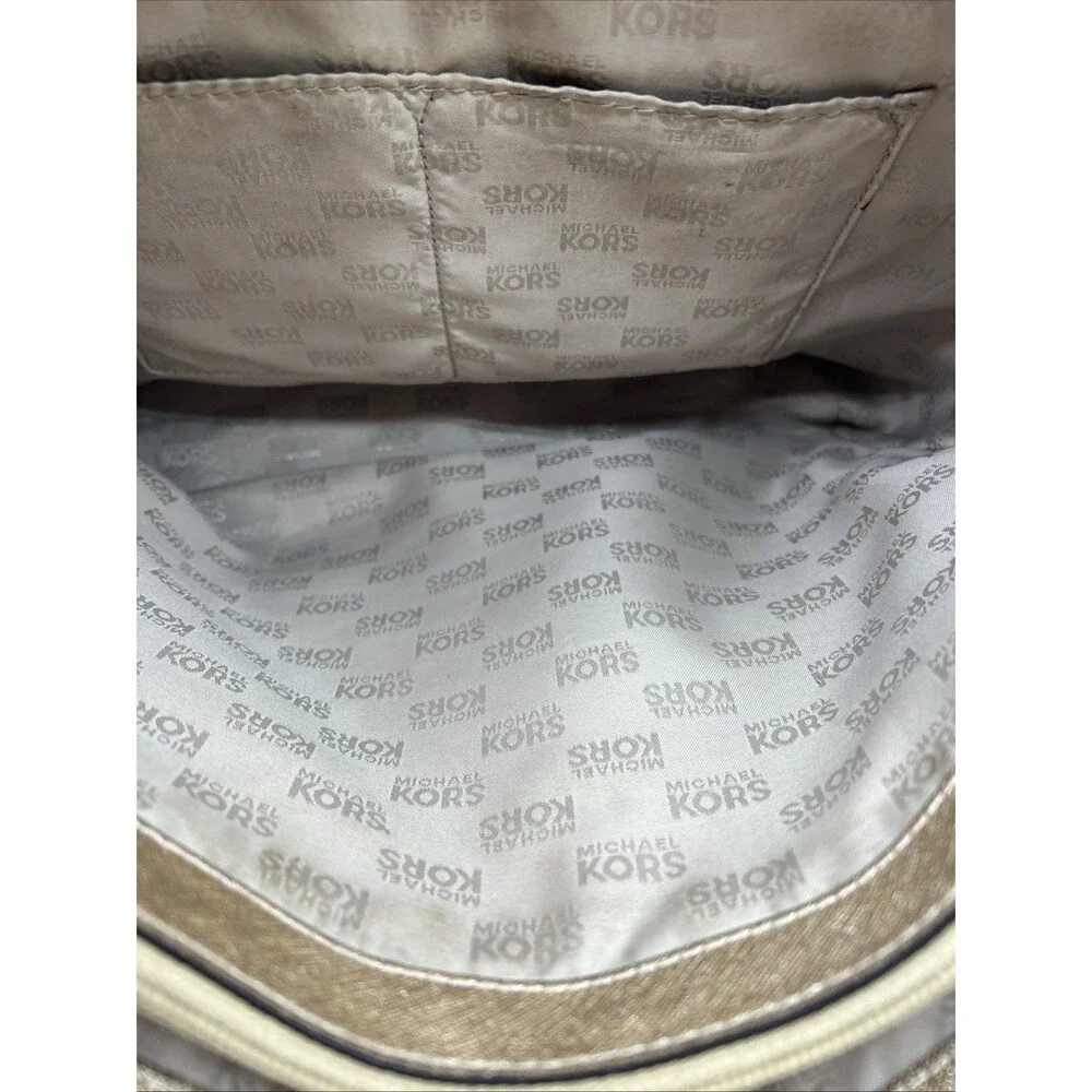 Michael Kors Large Gold Saffiano Leather Handbag Tote